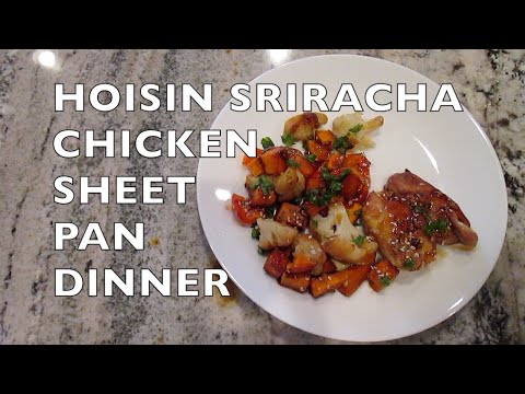 Hoisin Sriracha Chicken & Veggie Sheet Pan Dinner