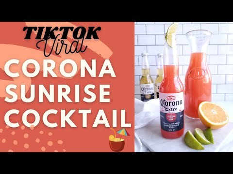 How to Make TikTok Corona Sunrise Cocktail
