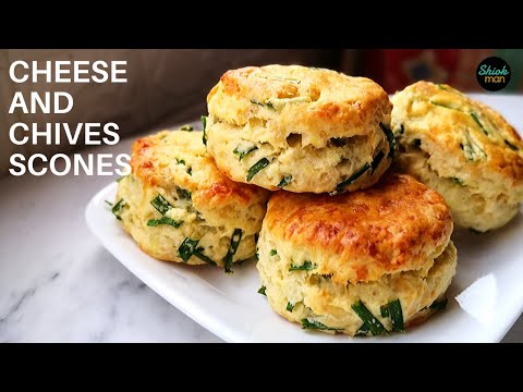 Easy to make cheese and chive scones