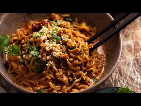 12 Minute Thai Chicken Peanut Noodles