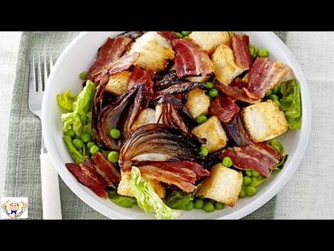 Bacon and roast onion salad