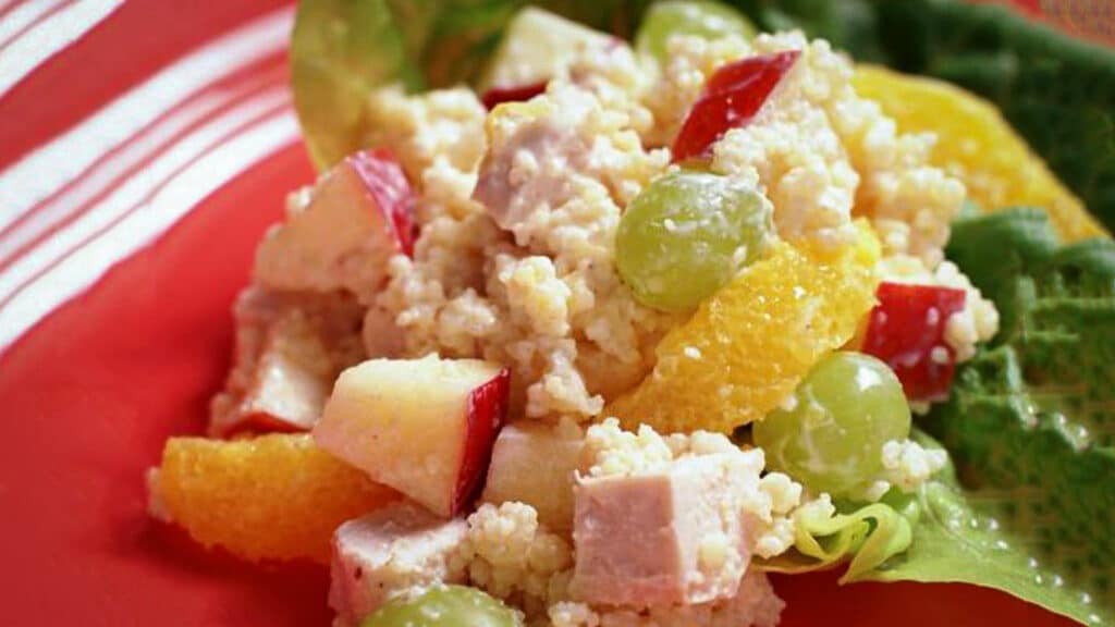 Fruity Chicken, Rice, and CousCous Salad