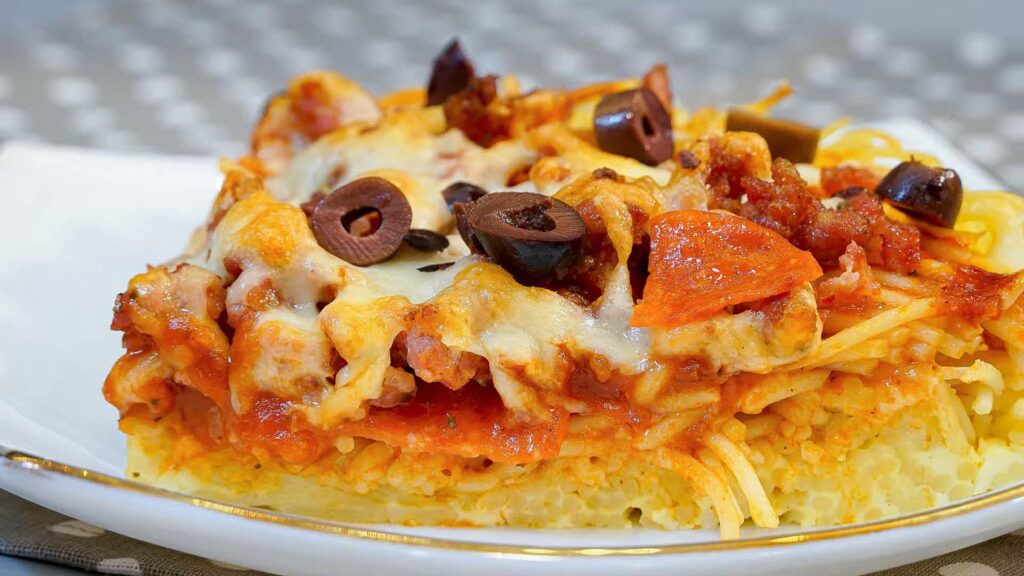 Pizza Spaghetti Pie