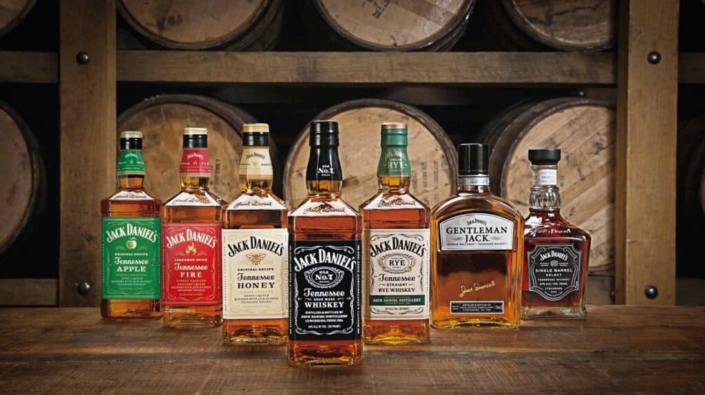Jack Daniels Different Flavours