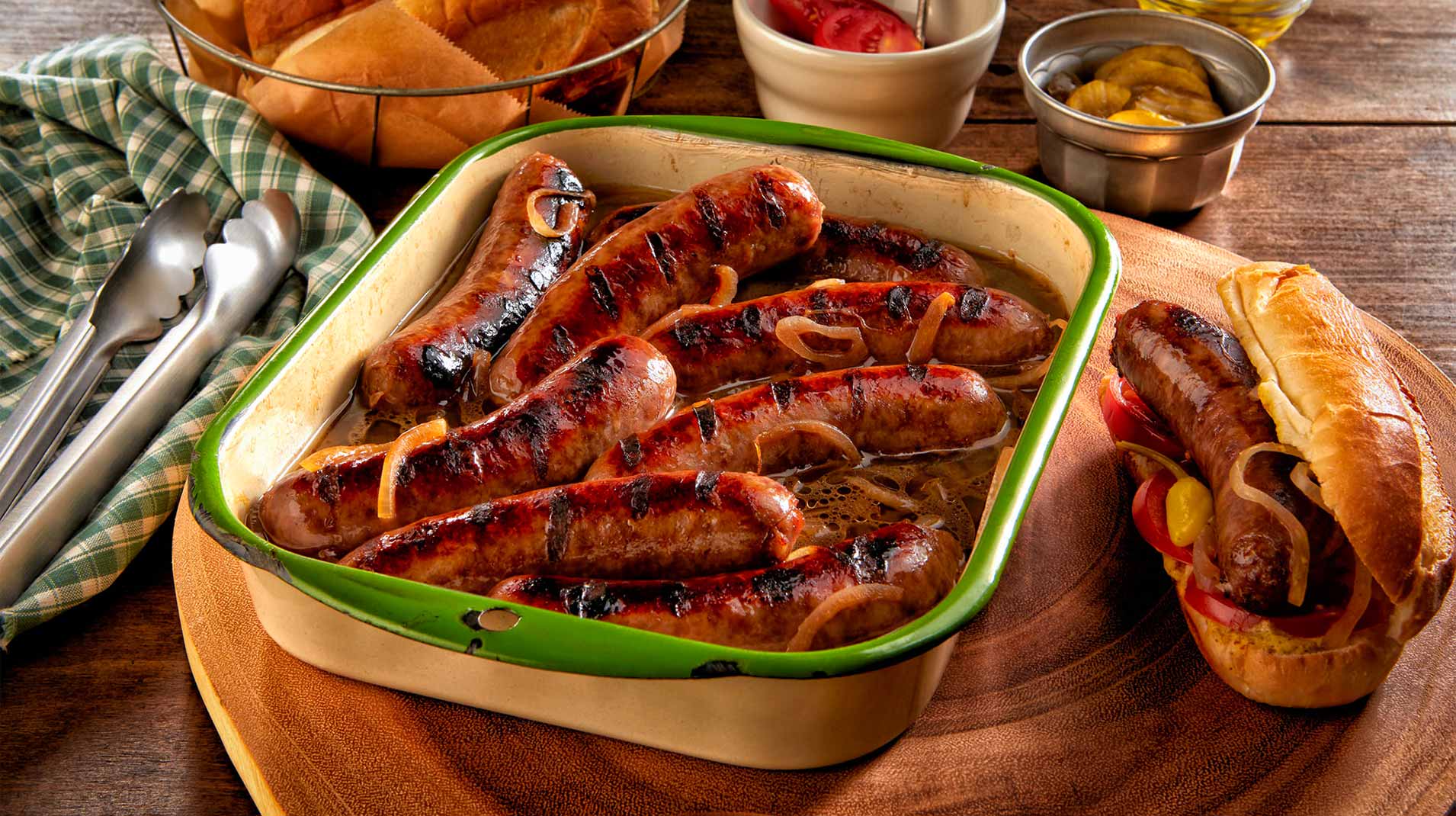 Johnsonville Sausages in a bowl