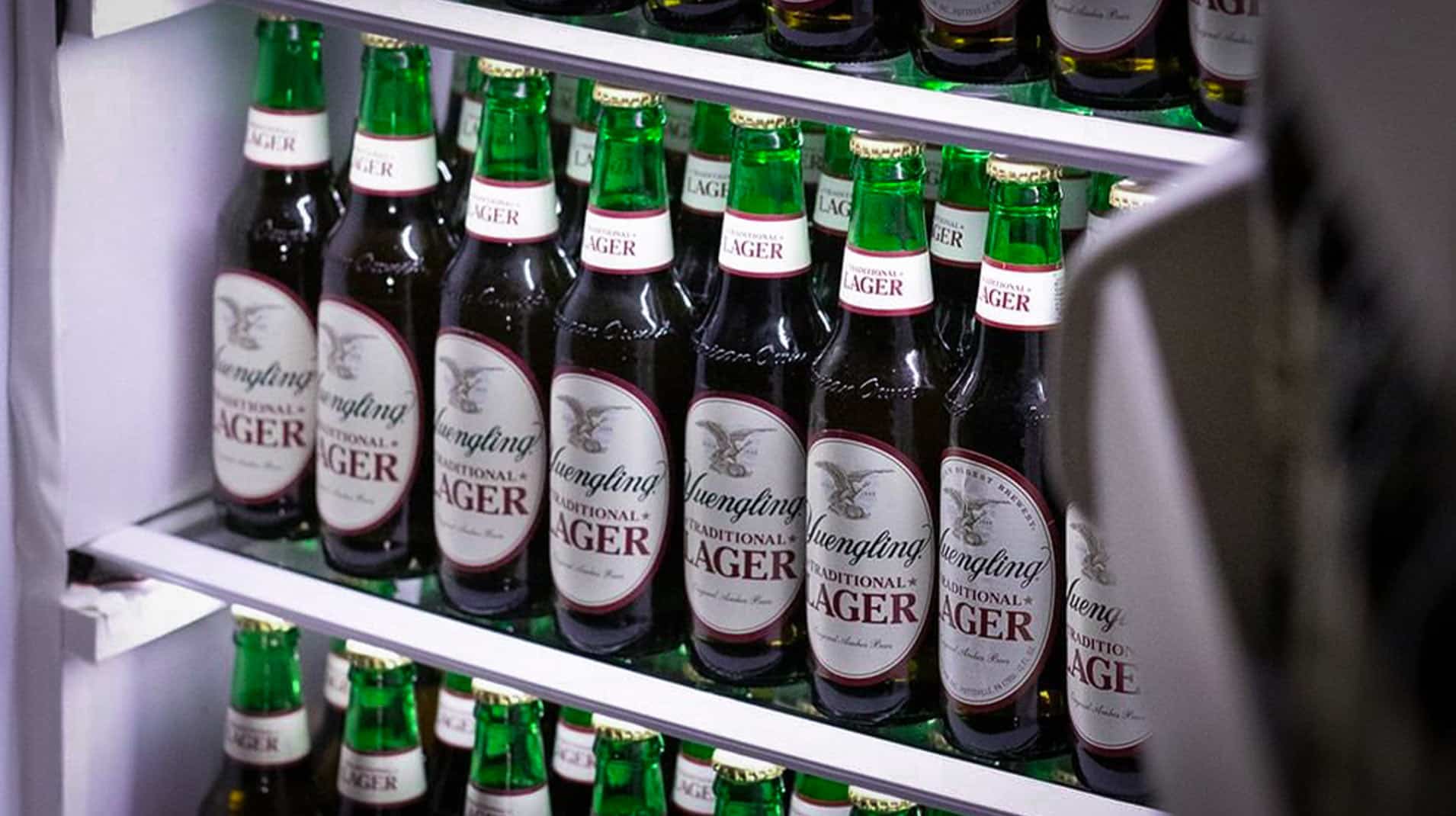 Yuengling Beer in freezer