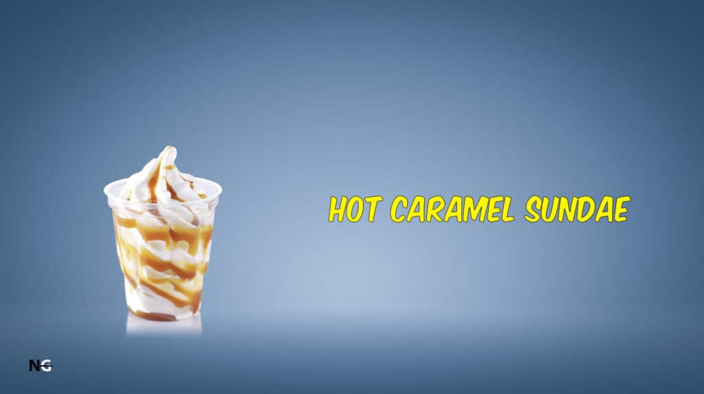 McDonald Hot Caramel Sundae